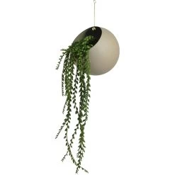 AYTM Globe Hängetopf Ø21x32 Cm, Taupe -Bergs Potter Store aytm globe hanging flowerpot 21x32 cm 8