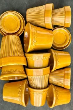 Bergs Potter Copenhagen Topf Mit Unterteller Gelb, Ø14 Cm -Bergs Potter Store bergs potter copenhagen topf mit unterteller gelb 3