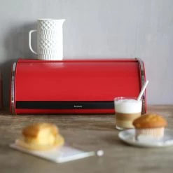 Brabantia Roll Topp Brotbox, Passion Red -Bergs Potter Store brabantia roll topp brotbox weiss 12