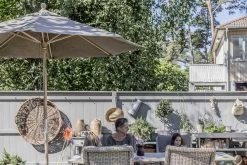 Brafab Reggio Sonnenschirm Ø300 Cm, Taupe -Bergs Potter Store brafab reggio holzsonnenschirm 3m 9