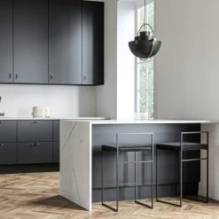 Barhocker Mit Rückenlehne 80 Cm, Schwarz / Schwarz Samt -Bergs Potter Store department barhocker niedrig hoch ruckenlehne 71