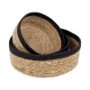 Dixie Seagrass Emil Bread Basket 3-pack, Black -Bergs Potter Store dixie seagrass emil bread basket 3 pack 2