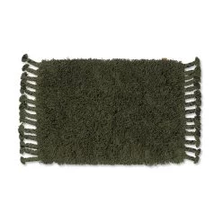 Ferm LIVING Amass Long Pile Teppich Olive 70x50 Cm