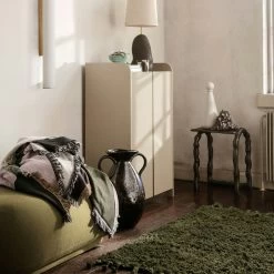 Ferm LIVING Amass Long Pile Teppich Olive 70x50 Cm -Bergs Potter Store ferm living amass long pile teppich olive 2