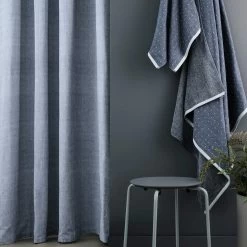 Ferm LIVING Chambray Duschvorhang 160x205 Cm, Blau -Bergs Potter Store ferm living chambray duschvorhang blau 2