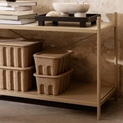 Ferm LIVING Paper Pulp Kisten 28x18 Cm, 2-er Set -Bergs Potter Store ferm living paper pulp box small set of 2 brow 2