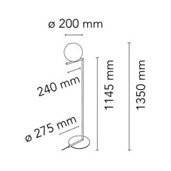 Flos IC Lights F1 Stehleuchte, Chrom -Bergs Potter Store flos ic lights f1 stehleuchte 1