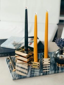 Cara Kerzenständer, Messing -Bergs Potter Store hilke collection cara kerzenstander 5