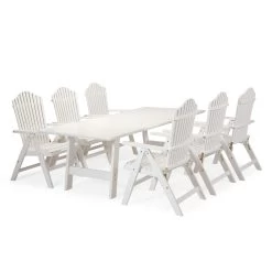 Bullerö Tischgarnitur 6 Sitzplätze, Weiß