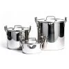 Topfset Stapelbar 3-er Set, Edelstahl -Bergs Potter Store mareld mareld stackable pot set stainless steel 1 45 10l 0
