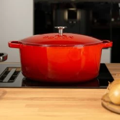 Gusseisentopf 9,5 L, Rot -Bergs Potter Store sabor cast iron pot 95 l 3