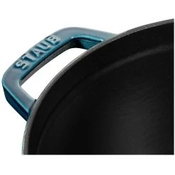 Staub Kokotte Rund 26 Cm 5,2 L, Benzinblau -Bergs Potter Store staub la mer rund gryta 24 cm petroleum bla 38 l 10