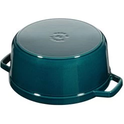 Staub Kokotte Rund 26 Cm 5,2 L, Benzinblau -Bergs Potter Store staub la mer rund gryta 24 cm petroleum bla 38 l 8