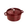 Staub Runde Kochtopf Aus Gusseisen 5,2 L, Dunkelrot -Bergs Potter Store staub runde kochtopf aus gusseisen 52 l schwarz 11