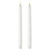 LED Stabkerze Nordic White 2,3x25,5 Cm, 2-er Set
